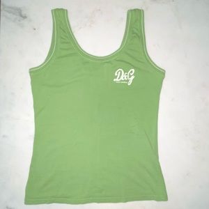 D&G VINTAGE 
DOLCE GABANA 
STRETCH TANK
SIZE (S) GREEN